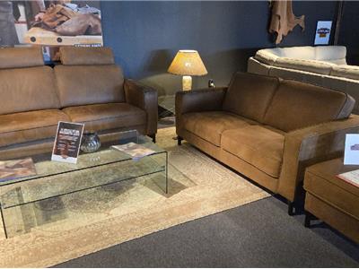 Lederland BREDA Showroommodel Maxim 2,5 + 2 + voetenbank